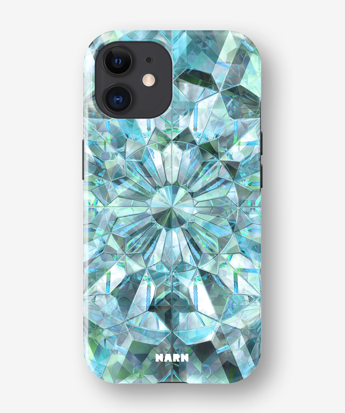 iPhone 11 Tough Case – Green Crystals - View 1