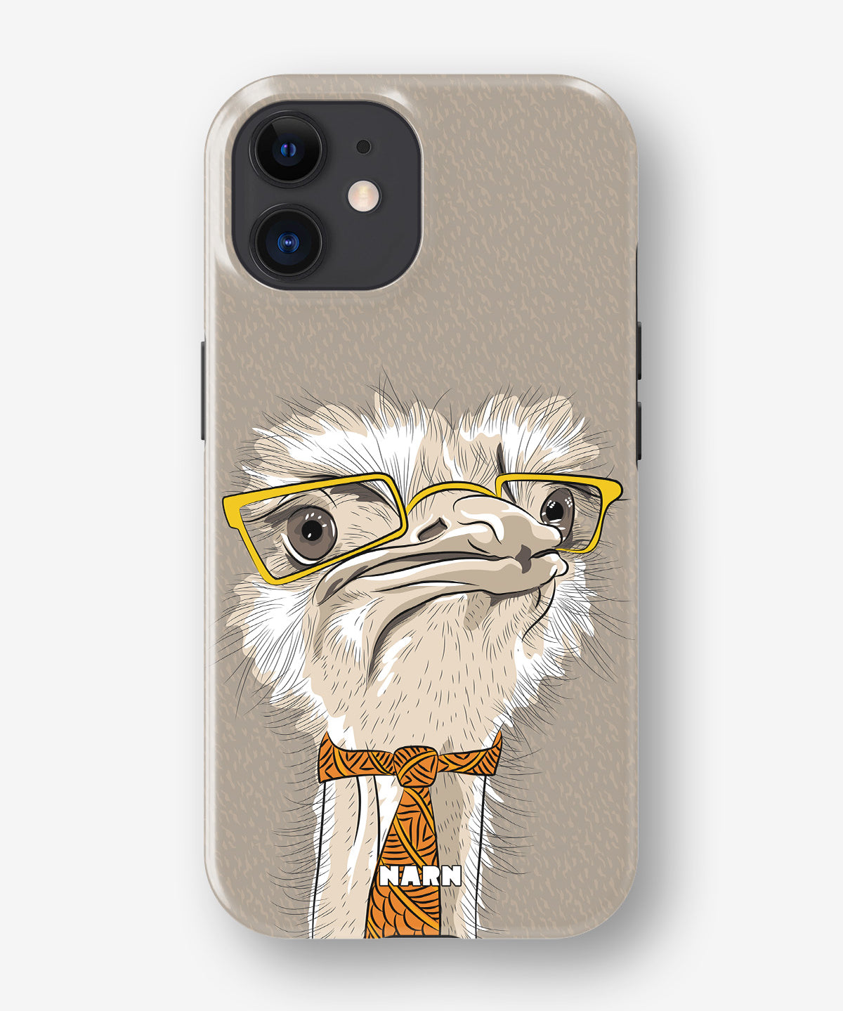 iPhone 11 Tough Case – Hipster Ostrich - View 1