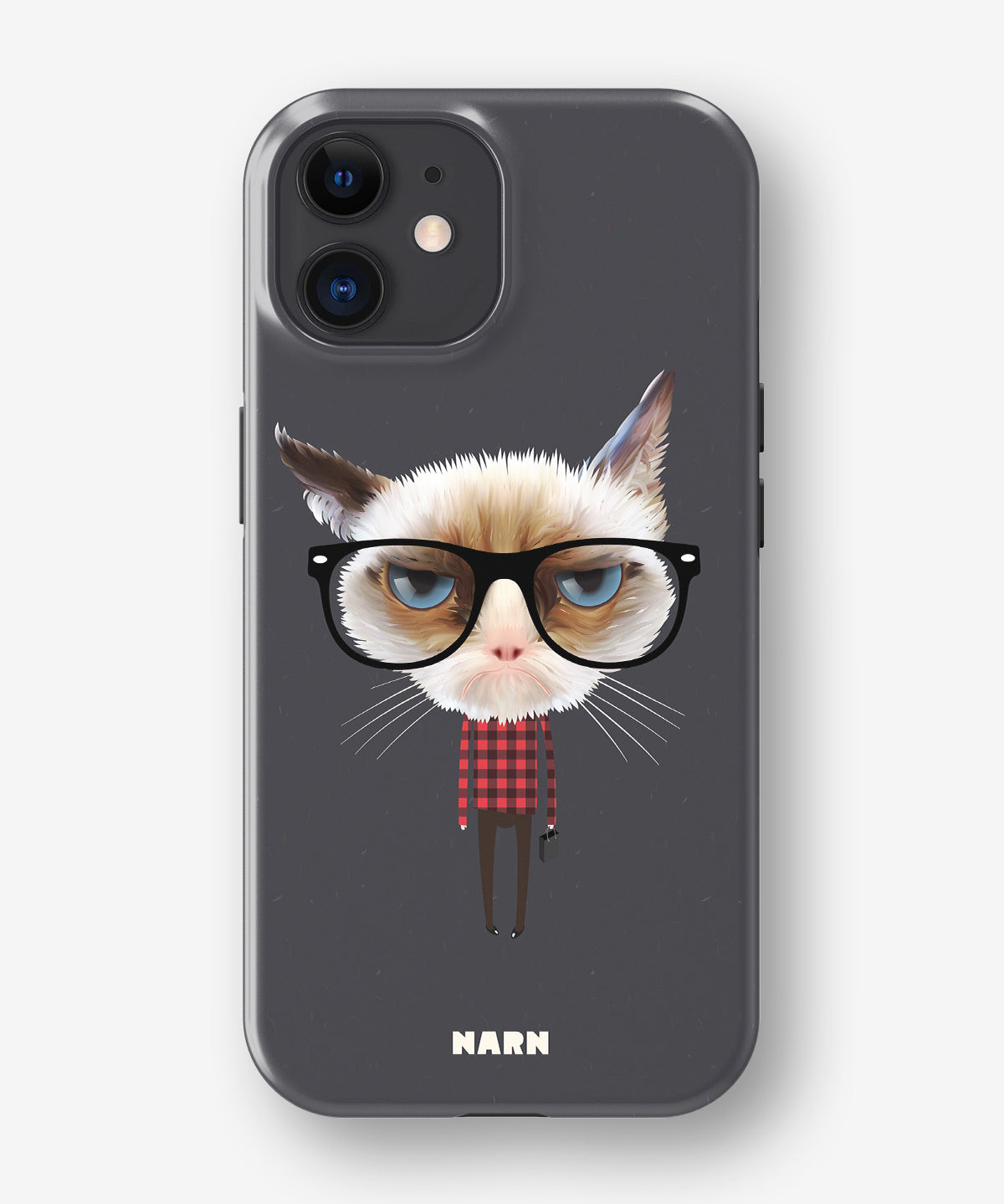 iPhone 11 Tough Case – Hipster Cat - View 1