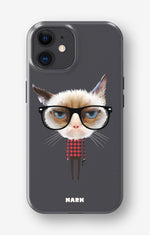 iPhone 11 Tough Case – Hipster Cat - View 1