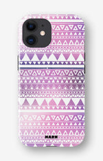 iPhone 11 Tough Case – Purple Aztec - View 1