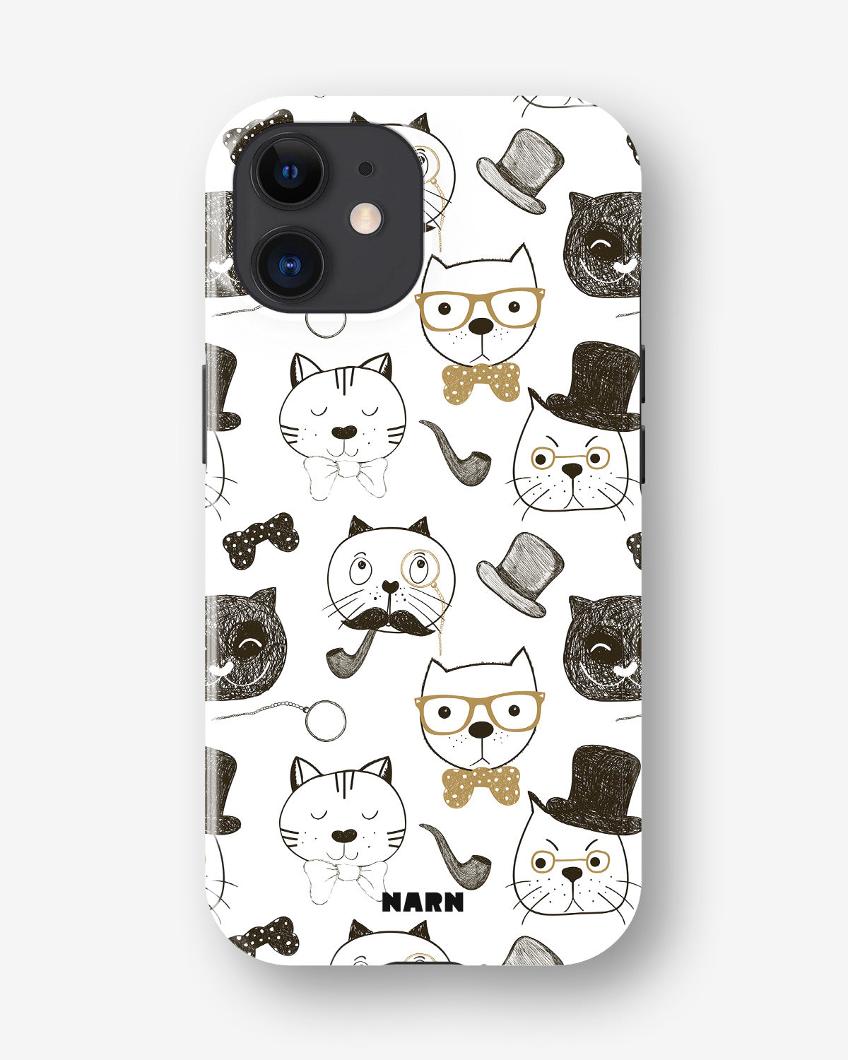 iPhone 11 Tough Case – Cartoon Cats - View 1