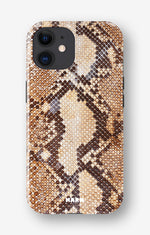 iPhone 11 Tough Case – Brown Snakeskin - View 1
