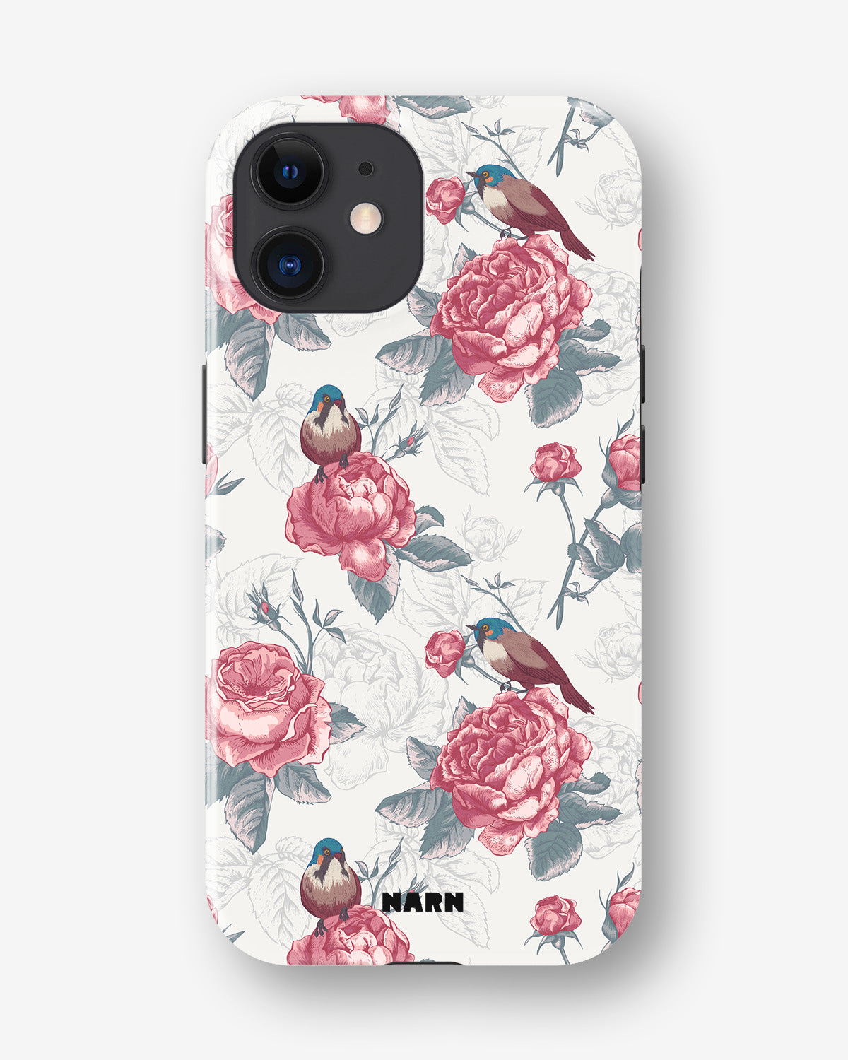 iPhone 11 Tough Case – Birds Among Roses - View 1