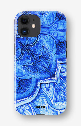 iPhone 11 Tough Case – Blue Vintage - View 1