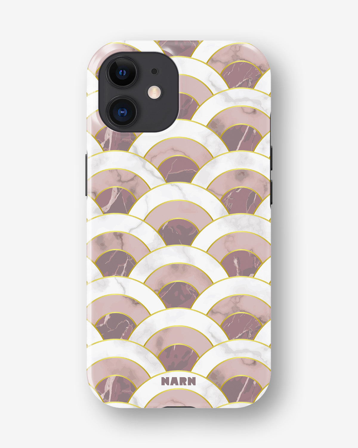 iPhone 11 Tough Case – Pink Marble Waves - View 1
