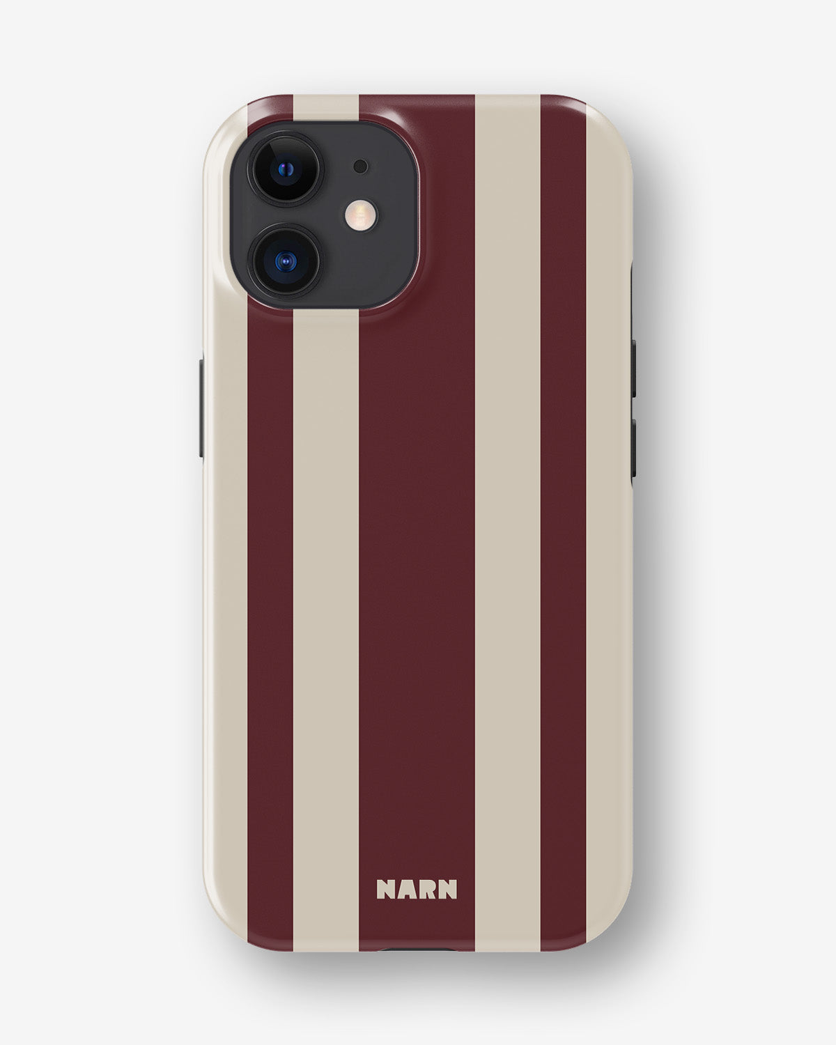 iPhone 11 Tough Case – Bordeaux Stripe - View 1