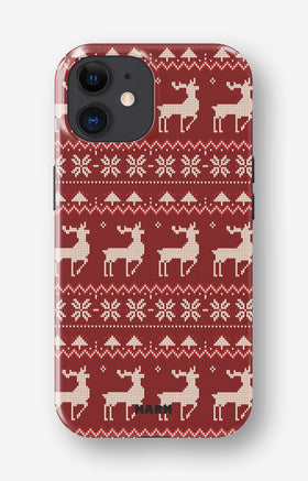 iPhone 11 Tough Case – Reindeer Knit - View 1