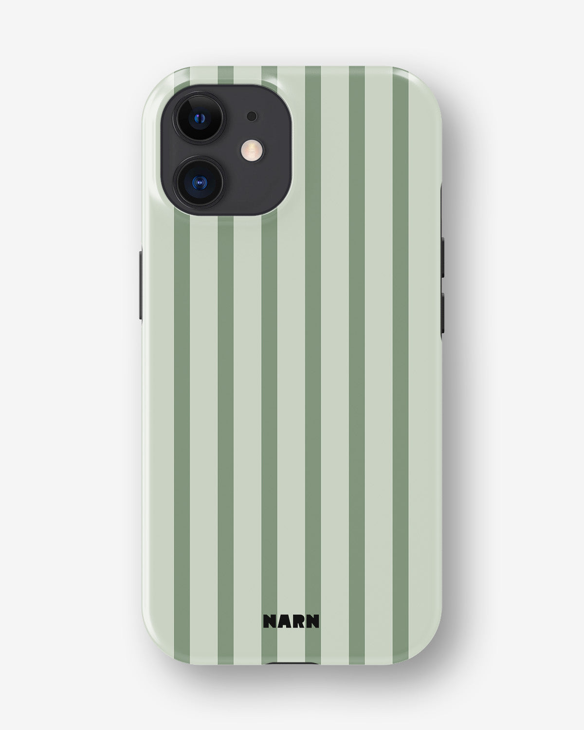 iPhone 11 Tough Case – Sage Stripes - View 1