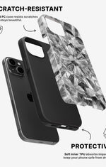 iPhone 11 Tough Case – Grey Crystals - View 2