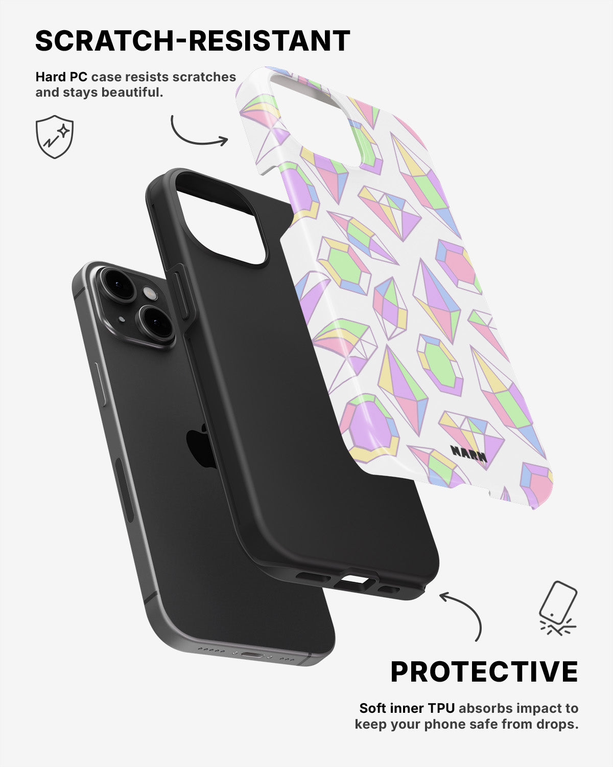 iPhone 11 Tough Case – Diamonds - View 2