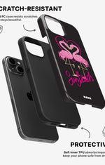 iPhone 11 Tough Case – Beach Flamingo - View 2