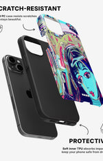 iPhone 11 Tough Case – Abstract Cat - View 2