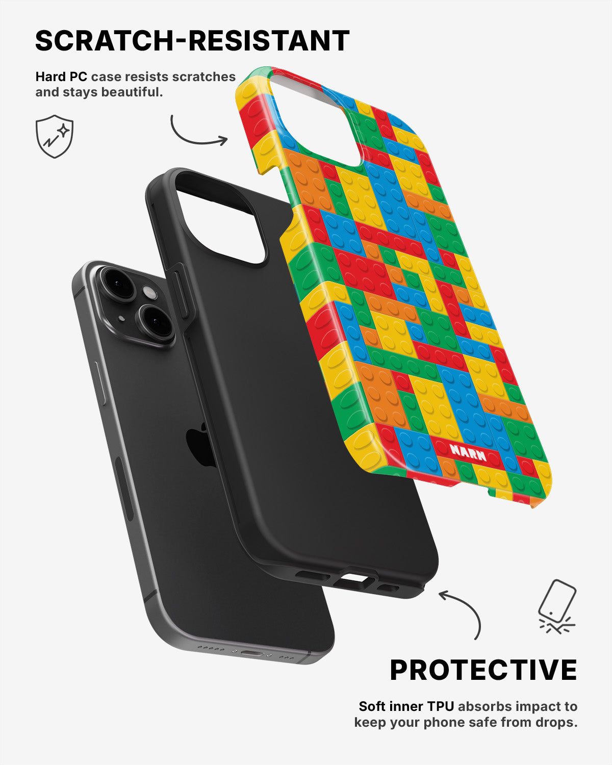iPhone 11 Tough Case – Building Bricks - View 2