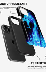 iPhone 11 Tough Case – Blue Flames Dragon - View 2