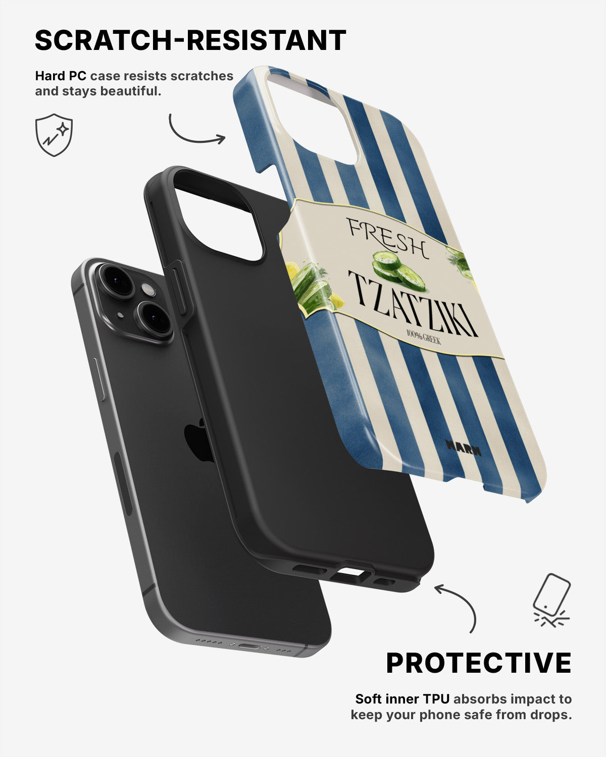 iPhone 11 Tough Case – Greek Blues - View 2