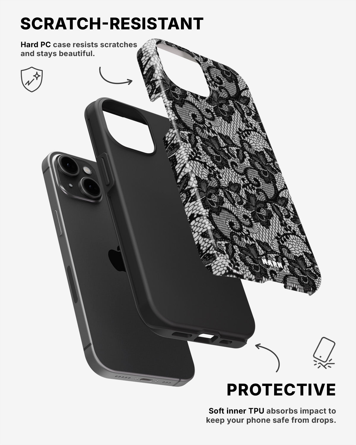 iPhone 11 Tough Case – Midnight Lace - View 2
