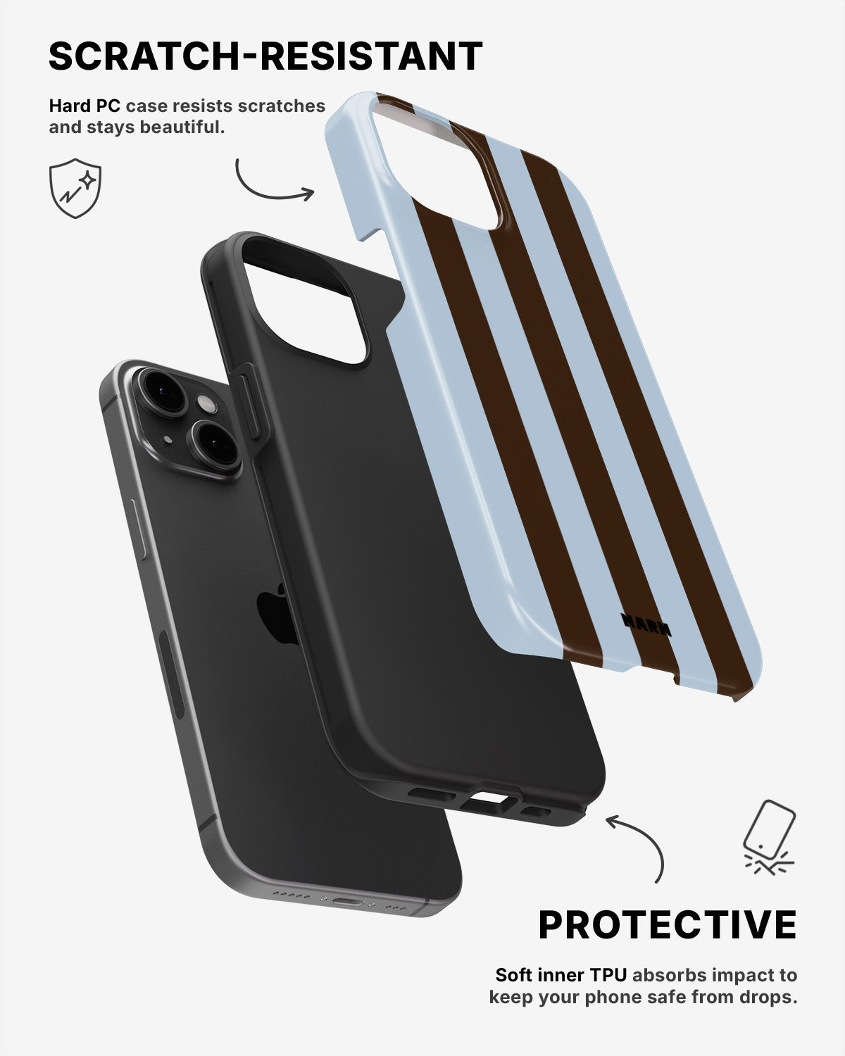 iPhone 11 Tough Case – Bistro Stripes - View 2