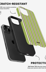 iPhone 11 Tough Case – Matcha Lines - View 2