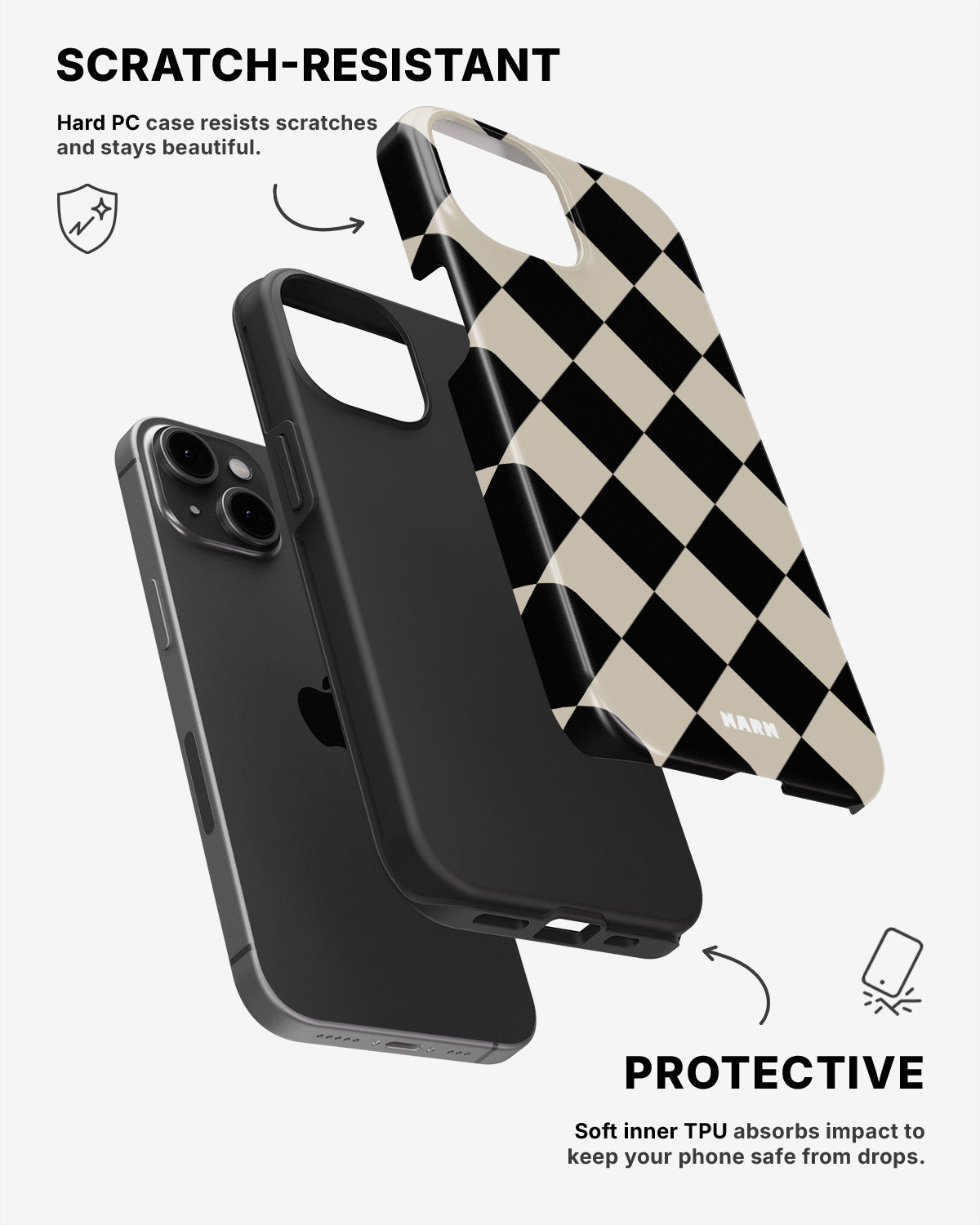 iPhone 11 Tough Case – Checkmate - View 2