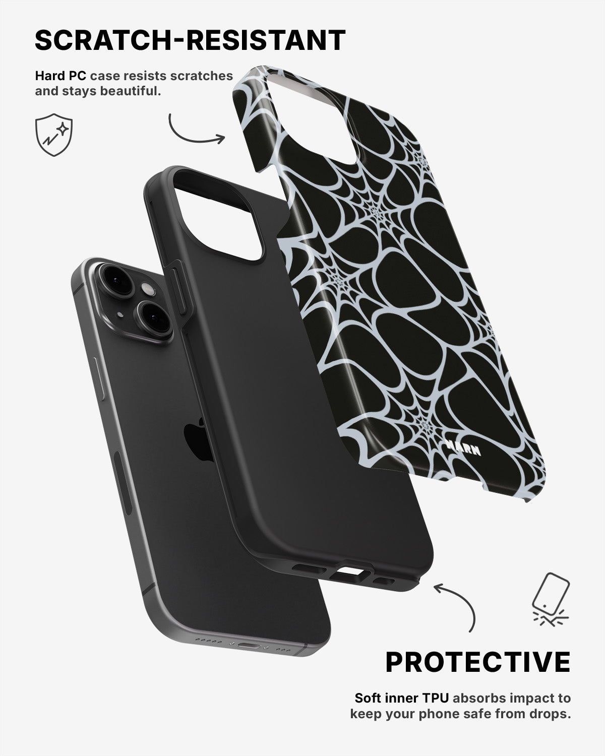 iPhone 11 Tough Case – Spiderweb - View 2