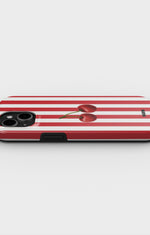 iPhone 11 Tough Case – Cherry Stripes - View 3