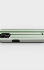 iPhone 11 Tough Case – Sage Stripes - View 3