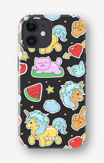 iPhone 12 / iPhone 12 Pro Tough Case – Cute Stickers - View 1