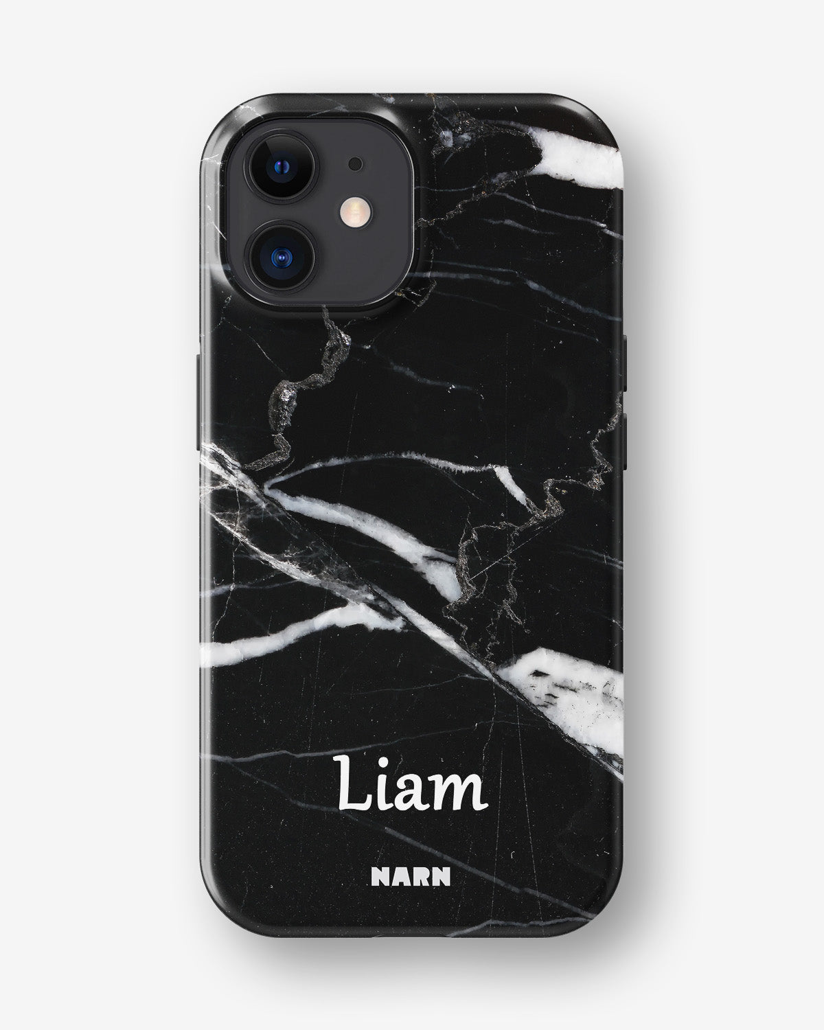 iPhone 12 / iPhone 12 Pro Tough Case – Custom - Black Marble - View 1