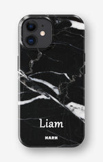 iPhone 12 / iPhone 12 Pro Tough Case – Custom - Black Marble - View 1
