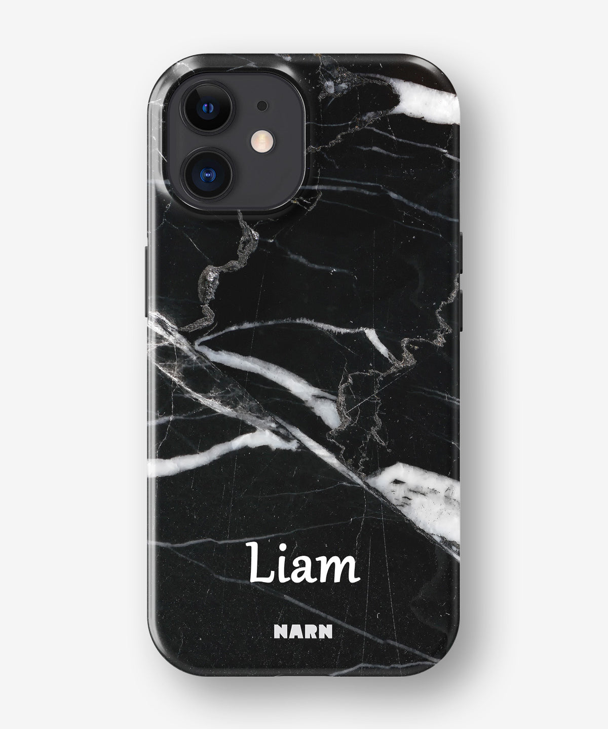 iPhone 12 / iPhone 12 Pro Tough Case – Custom - Black Marble - View 1