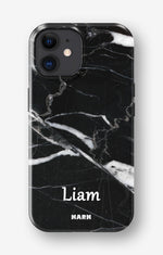 iPhone 12 / iPhone 12 Pro Tough Case – Custom - Black Marble - View 1