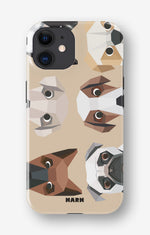 iPhone 12 / iPhone 12 Pro Tough Case – Cute Dogs - View 1