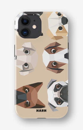 iPhone 12 / iPhone 12 Pro Tough Case – Cute Dogs - View 1