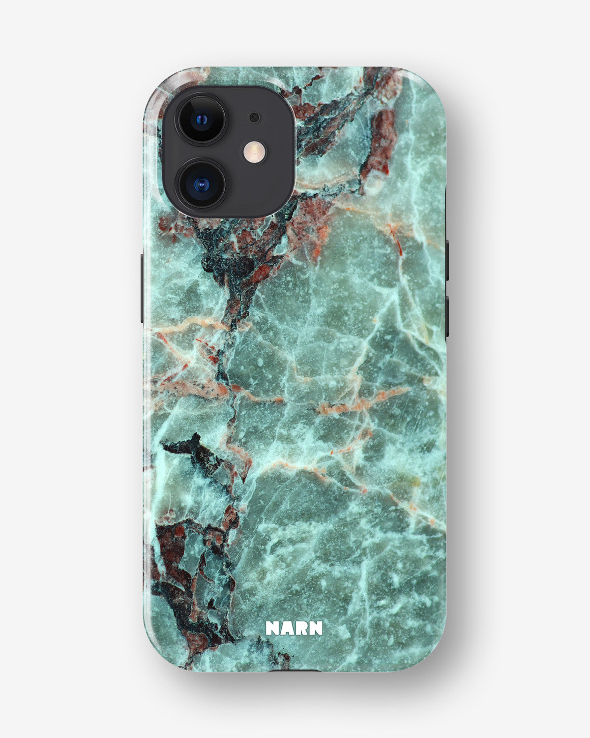 iPhone 12 / iPhone 12 Pro Tough Case – Green Marble - View 1