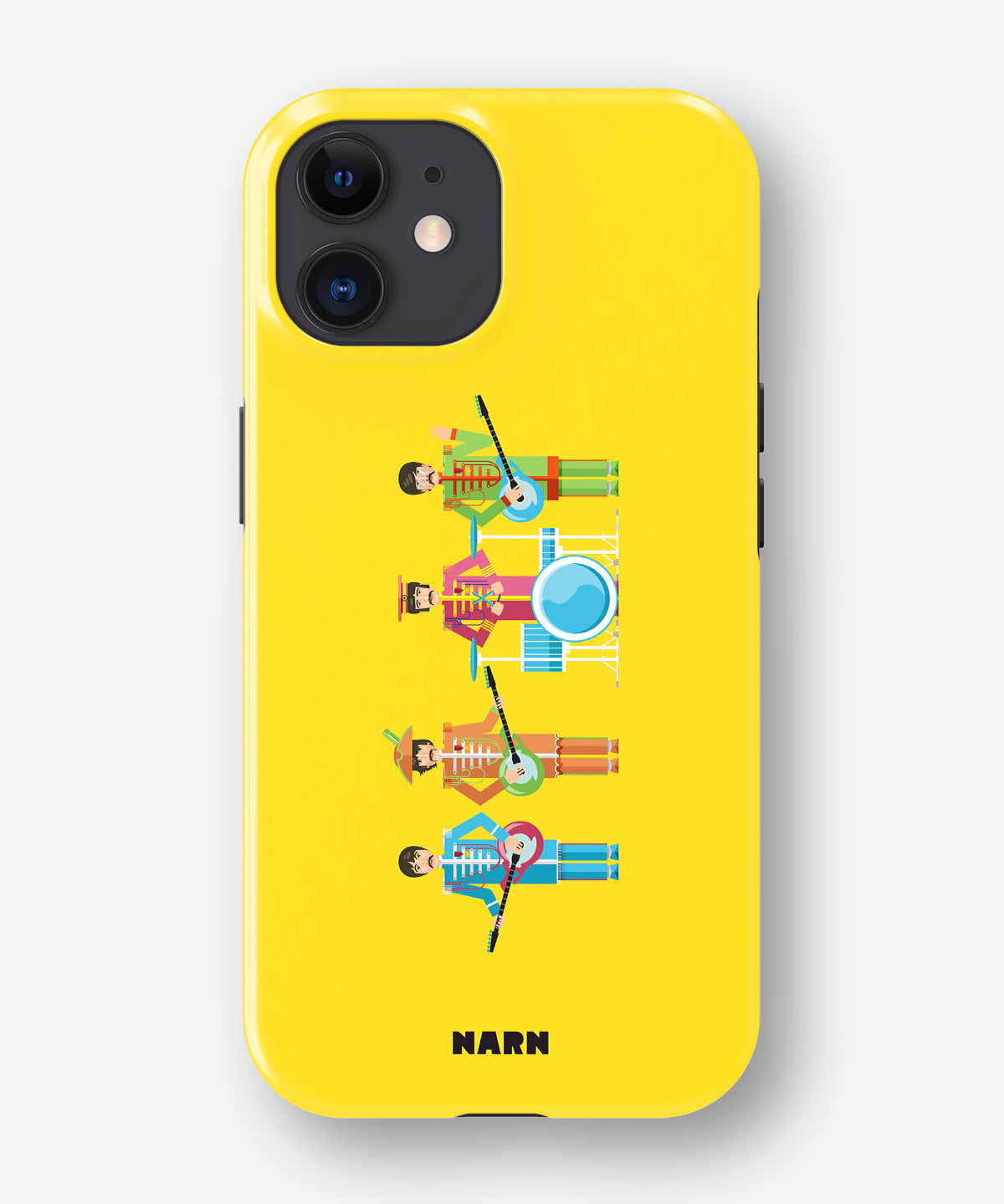 iPhone 12 / iPhone 12 Pro Tough Case – Beatles Yellow - View 1
