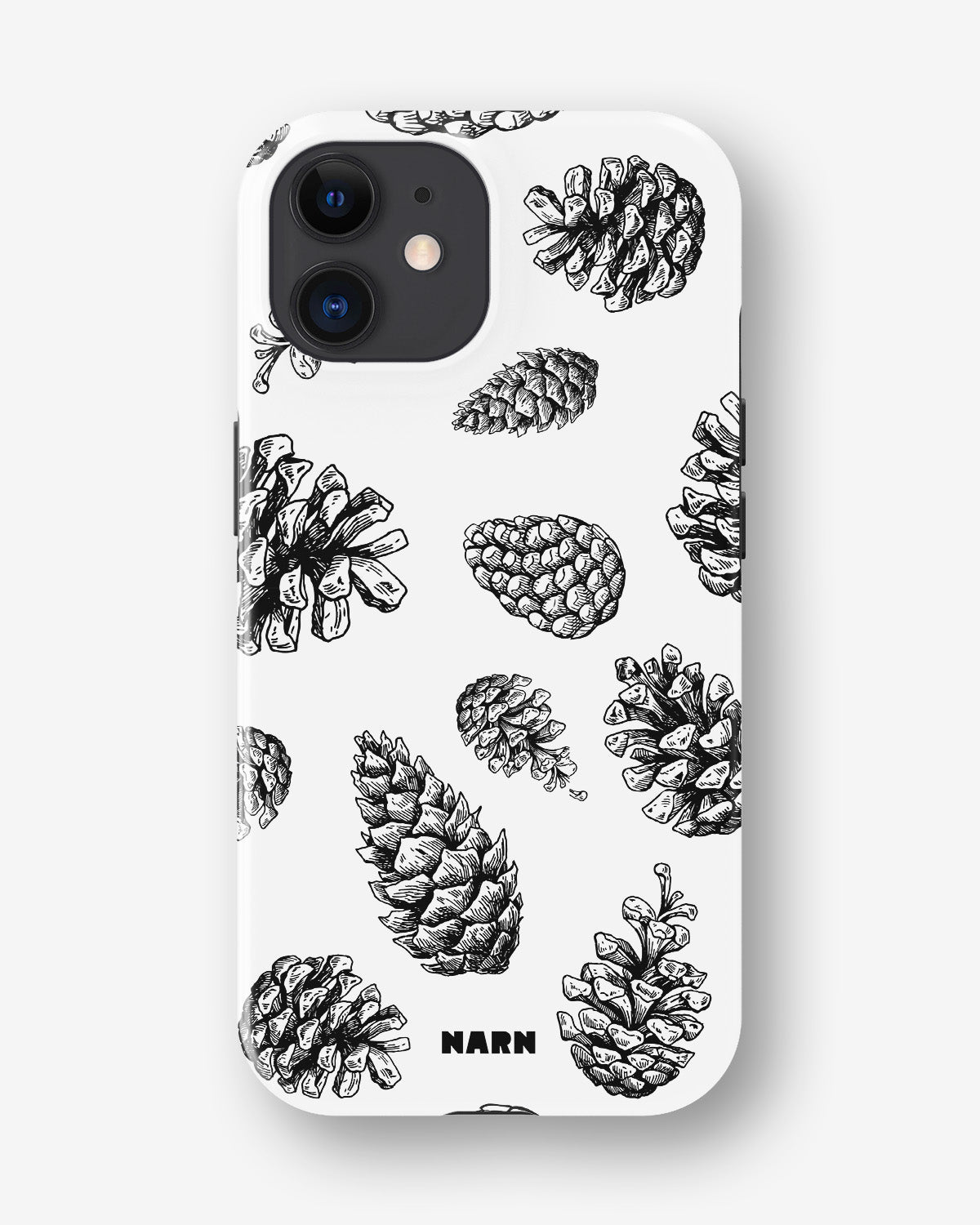iPhone 12 / iPhone 12 Pro Tough Case – Pine Cones - View 1