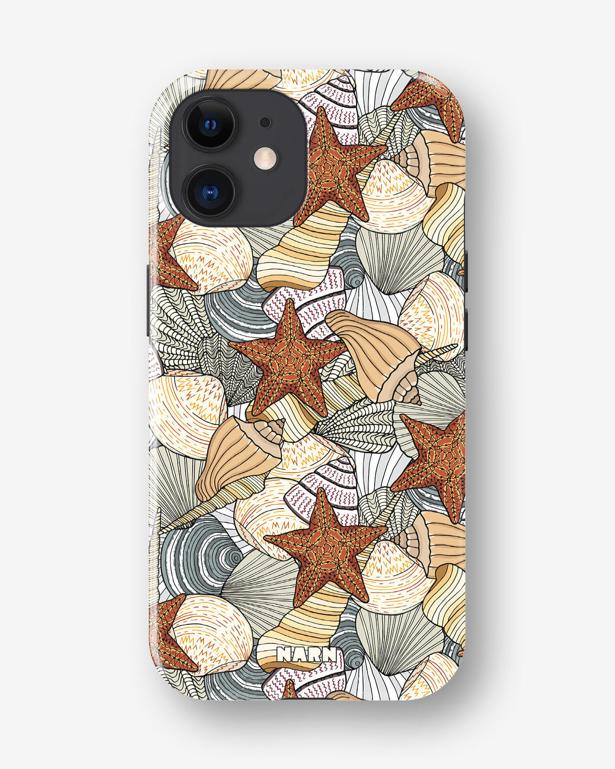 iPhone 12 / iPhone 12 Pro Tough Case – Sea Shells - View 1