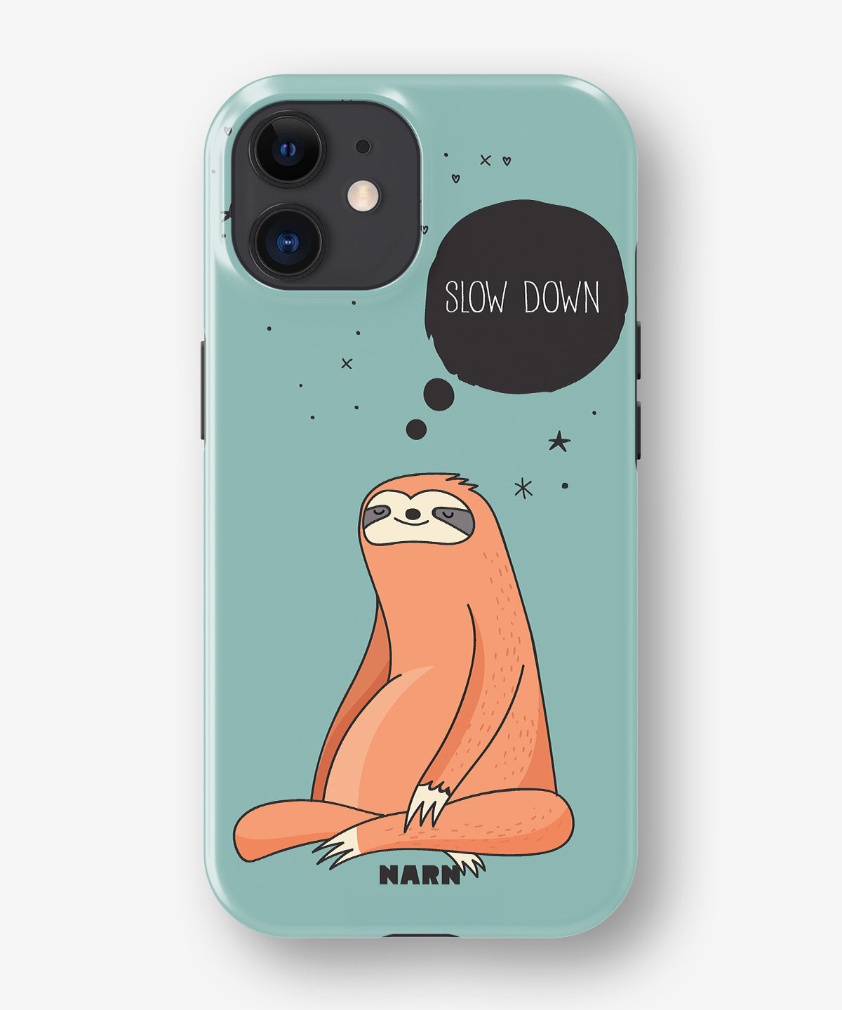 iPhone 12 / iPhone 12 Pro Tough Case – Slow Down Sloth - View 1