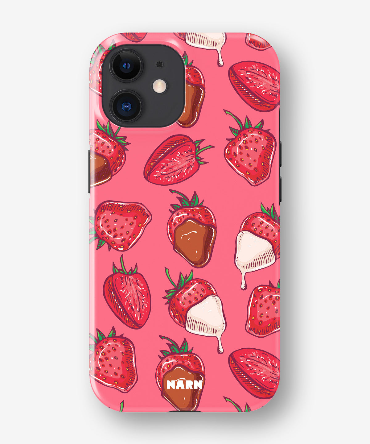 iPhone 12 / iPhone 12 Pro Tough Case – Strawberry Chocolate - View 1