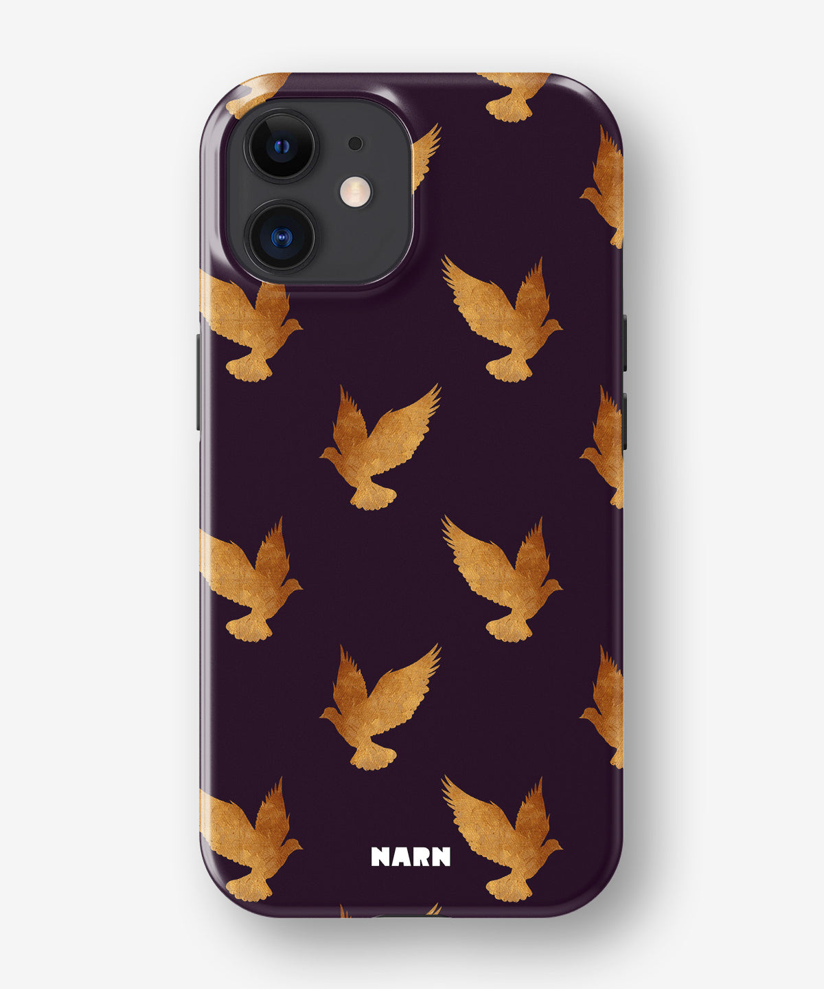 iPhone 12 / iPhone 12 Pro Tough Case – Royal Doves - View 1
