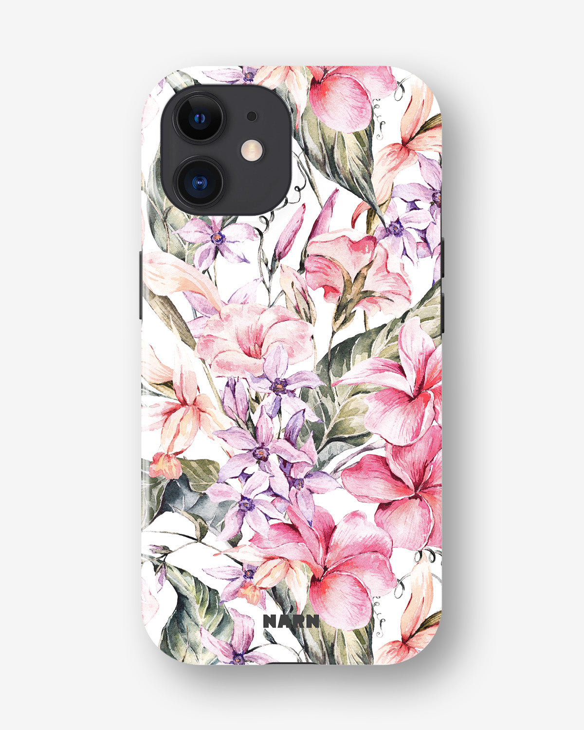 iPhone 12 / iPhone 12 Pro Tough Case – Watercolor Flowers - View 1