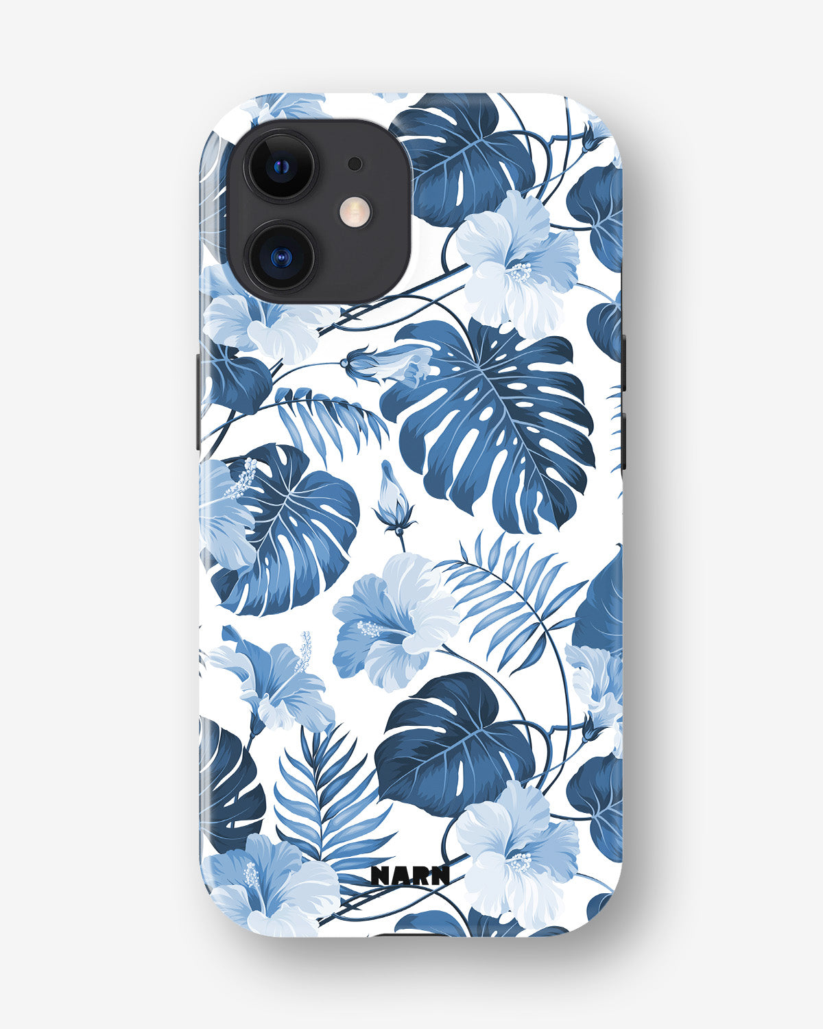 iPhone 12 / iPhone 12 Pro Tough Case – Blue Tropics - View 1