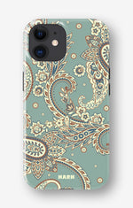 iPhone 12 / iPhone 12 Pro Tough Case – Paisley Green - View 1
