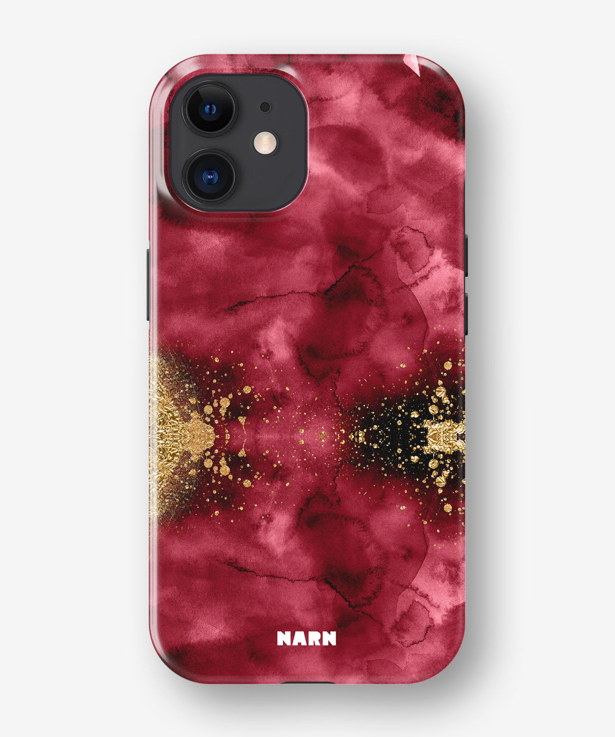 iPhone 12 / iPhone 12 Pro Tough Case – Burgendy Shimmer - View 1