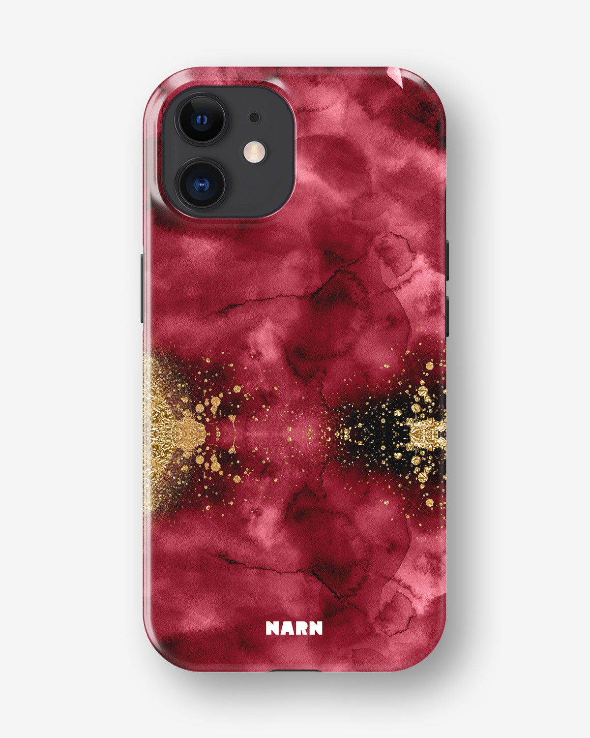 iPhone 12 / iPhone 12 Pro Tough Case – Burgendy Shimmer - View 1