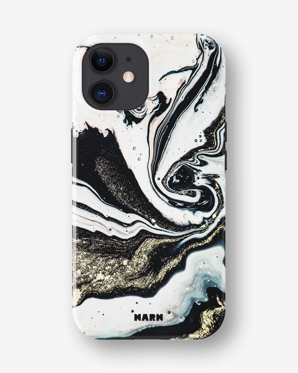 iPhone 12 / iPhone 12 Pro Tough Case – Golden Swirl - View 1