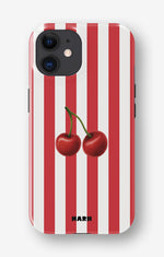 iPhone 12 / iPhone 12 Pro Tough Case – Cherry Stripes - View 1