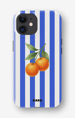 iPhone 12 / iPhone 12 Pro Tough Case – Orange Stripes - View 1