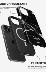 iPhone 12 / iPhone 12 Pro Tough Case – Custom - Black Marble - View 2